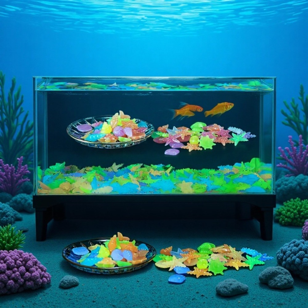 Aquarium Marine Stone - Parlayan Işıltılı Okyanus Taşları Floresan Deniz