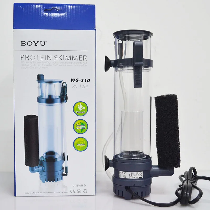 Protein Skimmer Hang On - 6W/8W BOYU Protein Skimmer Filtresi, Pompaya