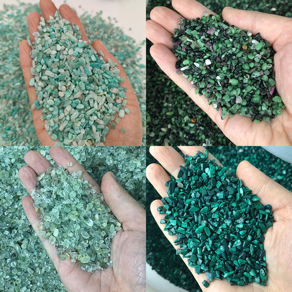 Aquarium Marine Stone - Doğal Taş Kristaller Mini Peridot Amazonit