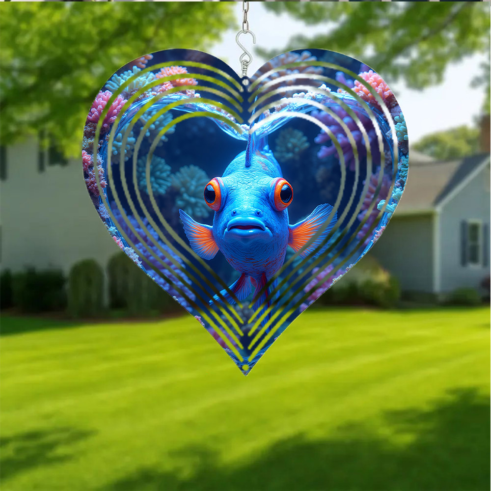 Aquarium Marine Blue - 2D Düz, 1 adet Bohem Mavi