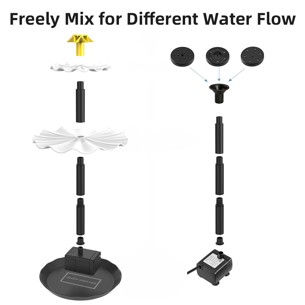 Güneş çeşme pompa kuş banyosu  - Marine Aquarium Equipment incelemesi ve fiyatı