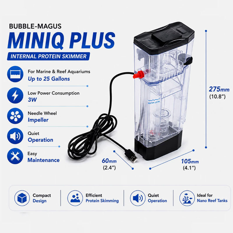 Bubble Magus MiniQ Plus Nano R - Protein Skimmer Hang On incelemesi ve fiyatı